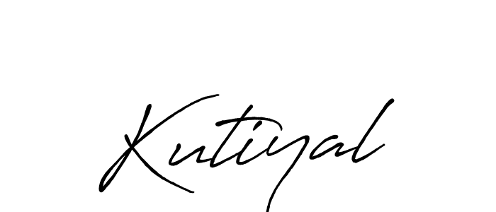 How to make Kutiyal name signature. Use Antro_Vectra_Bolder style for creating short signs online. This is the latest handwritten sign. Kutiyal signature style 7 images and pictures png