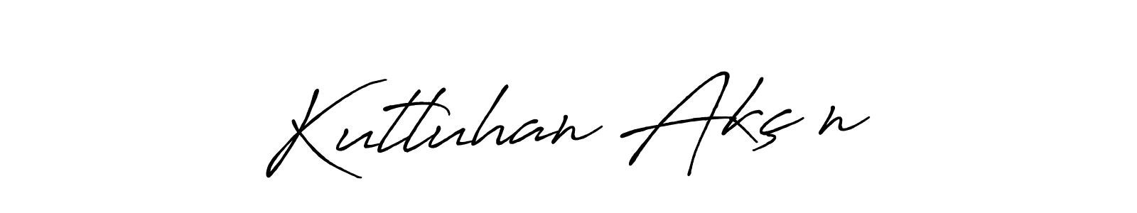 How to make Kutluhan Akçın signature? Antro_Vectra_Bolder is a professional autograph style. Create handwritten signature for Kutluhan Akçın name. Kutluhan Akçın signature style 7 images and pictures png