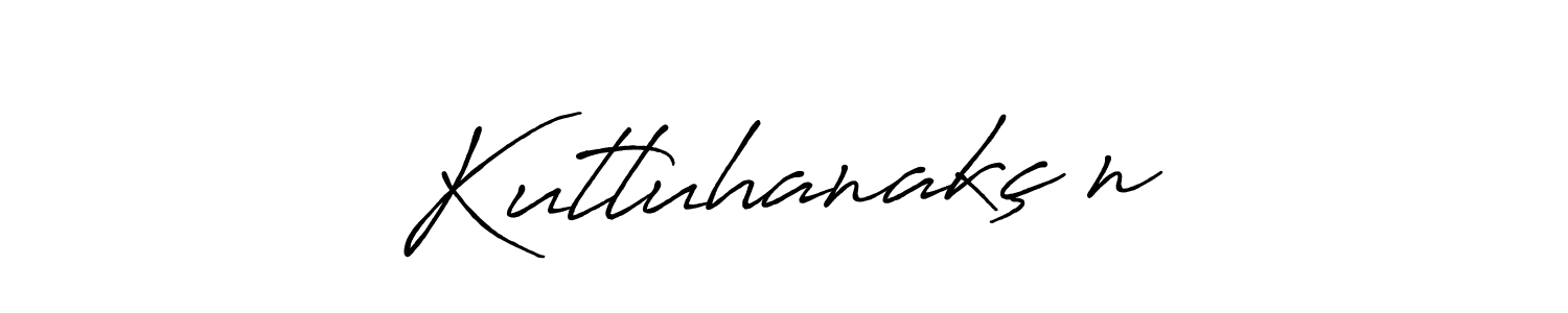 Create a beautiful signature design for name Kutluhanakçın. With this signature (Antro_Vectra_Bolder) fonts, you can make a handwritten signature for free. Kutluhanakçın signature style 7 images and pictures png