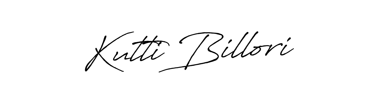 Kutti Billori stylish signature style. Best Handwritten Sign (Antro_Vectra_Bolder) for my name. Handwritten Signature Collection Ideas for my name Kutti Billori. Kutti Billori signature style 7 images and pictures png