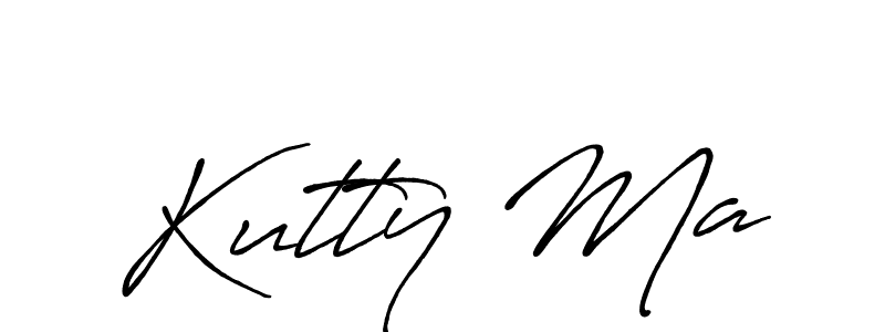 Also You can easily find your signature by using the search form. We will create Kutty Ma name handwritten signature images for you free of cost using Antro_Vectra_Bolder sign style. Kutty Ma signature style 7 images and pictures png