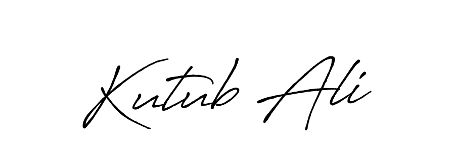 Use a signature maker to create a handwritten signature online. With this signature software, you can design (Antro_Vectra_Bolder) your own signature for name Kutub Ali. Kutub Ali signature style 7 images and pictures png