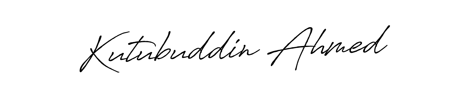 How to make Kutubuddin Ahmed signature? Antro_Vectra_Bolder is a professional autograph style. Create handwritten signature for Kutubuddin Ahmed name. Kutubuddin Ahmed signature style 7 images and pictures png