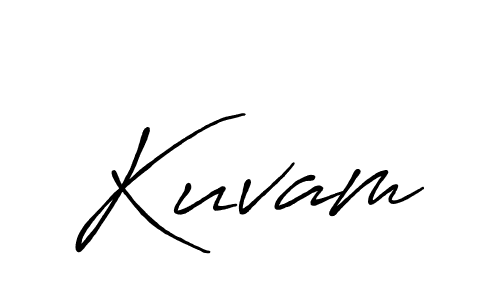 Kuvam stylish signature style. Best Handwritten Sign (Antro_Vectra_Bolder) for my name. Handwritten Signature Collection Ideas for my name Kuvam. Kuvam signature style 7 images and pictures png
