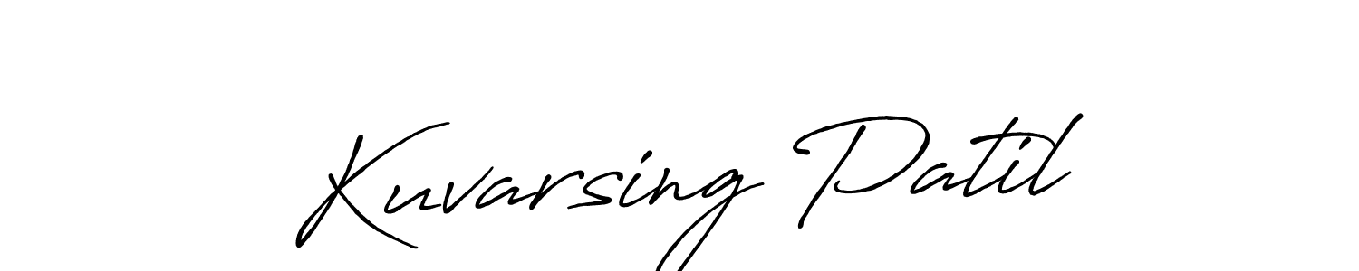 Kuvarsing Patil stylish signature style. Best Handwritten Sign (Antro_Vectra_Bolder) for my name. Handwritten Signature Collection Ideas for my name Kuvarsing Patil. Kuvarsing Patil signature style 7 images and pictures png