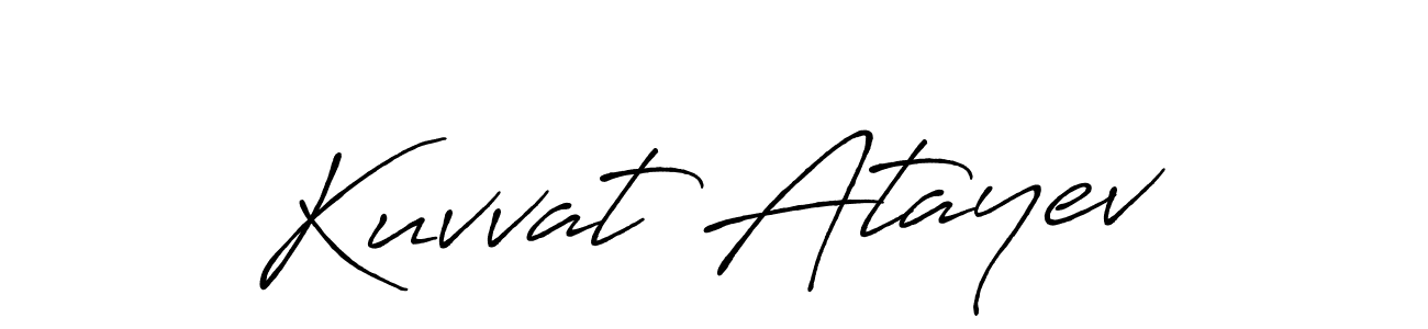 The best way (Antro_Vectra_Bolder) to make a short signature is to pick only two or three words in your name. The name Kuvvat Atayev include a total of six letters. For converting this name. Kuvvat Atayev signature style 7 images and pictures png
