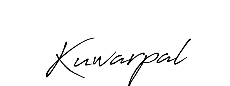 Use a signature maker to create a handwritten signature online. With this signature software, you can design (Antro_Vectra_Bolder) your own signature for name Kuwarpal. Kuwarpal signature style 7 images and pictures png