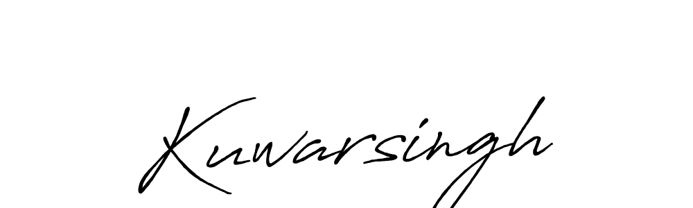 Also we have Kuwarsingh name is the best signature style. Create professional handwritten signature collection using Antro_Vectra_Bolder autograph style. Kuwarsingh signature style 7 images and pictures png