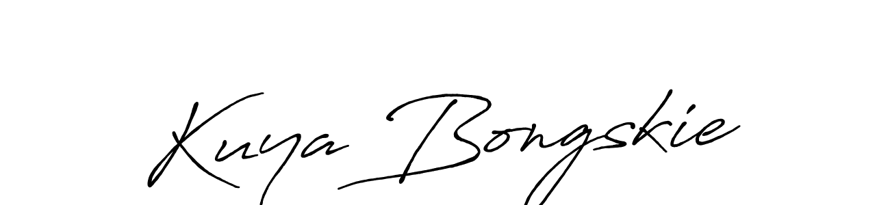 You should practise on your own different ways (Antro_Vectra_Bolder) to write your name (Kuya Bongskie) in signature. don't let someone else do it for you. Kuya Bongskie signature style 7 images and pictures png