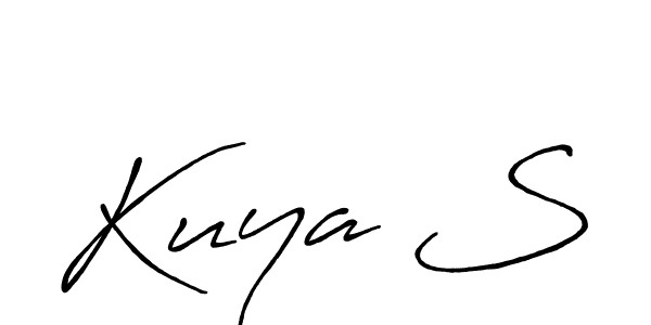 Kuya S stylish signature style. Best Handwritten Sign (Antro_Vectra_Bolder) for my name. Handwritten Signature Collection Ideas for my name Kuya S. Kuya S signature style 7 images and pictures png