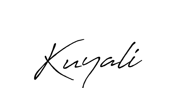 How to make Kuyali signature? Antro_Vectra_Bolder is a professional autograph style. Create handwritten signature for Kuyali name. Kuyali signature style 7 images and pictures png