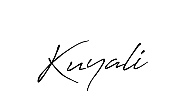 How to make Kuyali signature? Antro_Vectra_Bolder is a professional autograph style. Create handwritten signature for Kuyali name. Kuyali signature style 7 images and pictures png