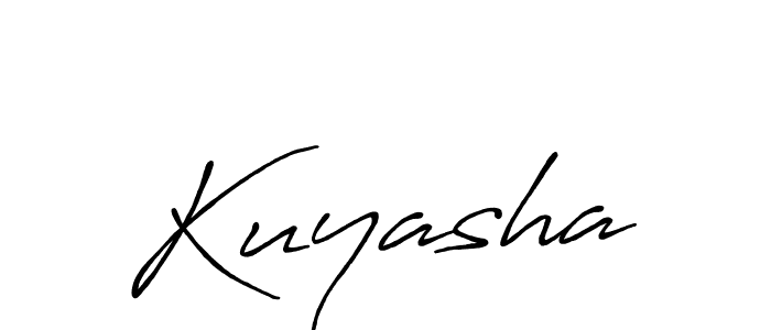 How to make Kuyasha signature? Antro_Vectra_Bolder is a professional autograph style. Create handwritten signature for Kuyasha name. Kuyasha signature style 7 images and pictures png