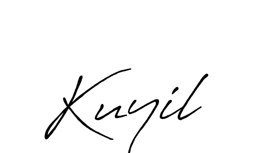 Also we have Kuyil name is the best signature style. Create professional handwritten signature collection using Antro_Vectra_Bolder autograph style. Kuyil signature style 7 images and pictures png