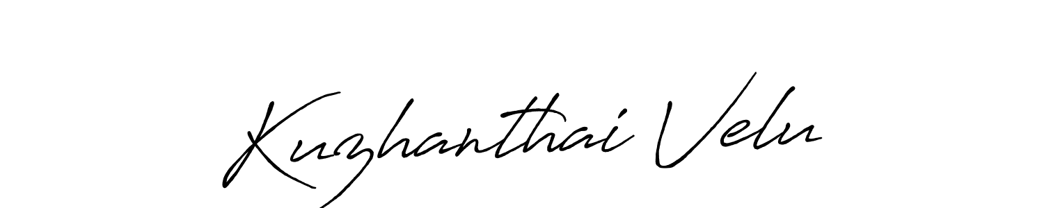 This is the best signature style for the Kuzhanthai Velu name. Also you like these signature font (Antro_Vectra_Bolder). Mix name signature. Kuzhanthai Velu signature style 7 images and pictures png