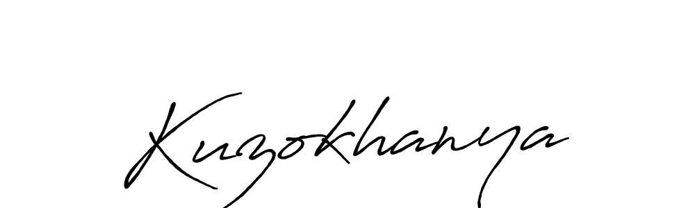 Similarly Antro_Vectra_Bolder is the best handwritten signature design. Signature creator online .You can use it as an online autograph creator for name Kuzokhanya. Kuzokhanya signature style 7 images and pictures png