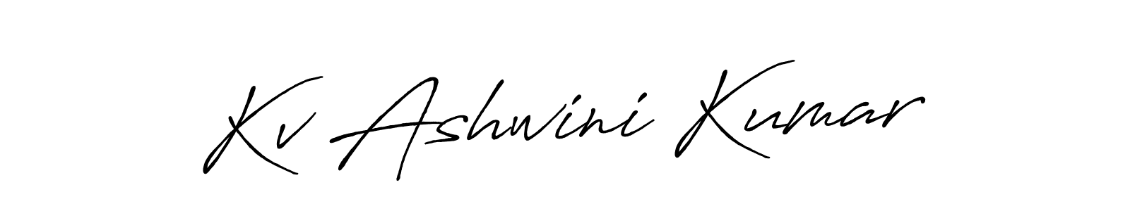 Design your own signature with our free online signature maker. With this signature software, you can create a handwritten (Antro_Vectra_Bolder) signature for name Kv Ashwini Kumar. Kv Ashwini Kumar signature style 7 images and pictures png