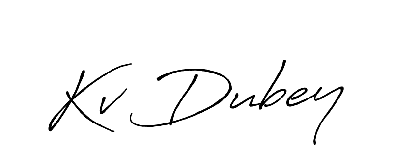 Similarly Antro_Vectra_Bolder is the best handwritten signature design. Signature creator online .You can use it as an online autograph creator for name Kv Dubey. Kv Dubey signature style 7 images and pictures png