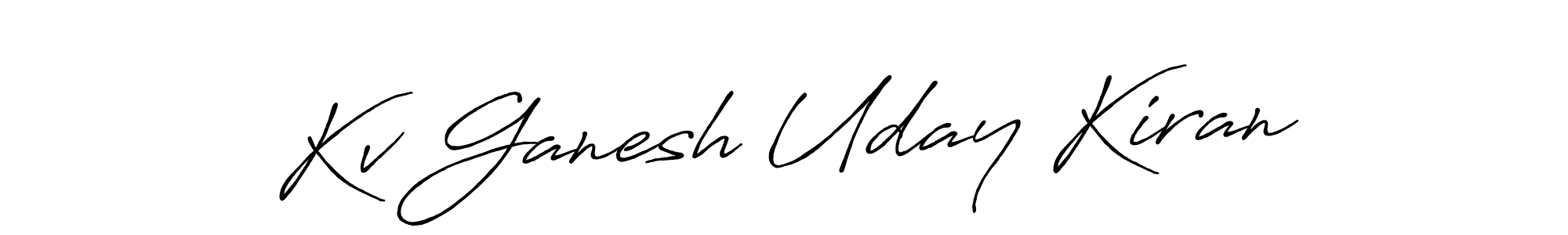 It looks lik you need a new signature style for name Kv Ganesh Uday Kiran. Design unique handwritten (Antro_Vectra_Bolder) signature with our free signature maker in just a few clicks. Kv Ganesh Uday Kiran signature style 7 images and pictures png