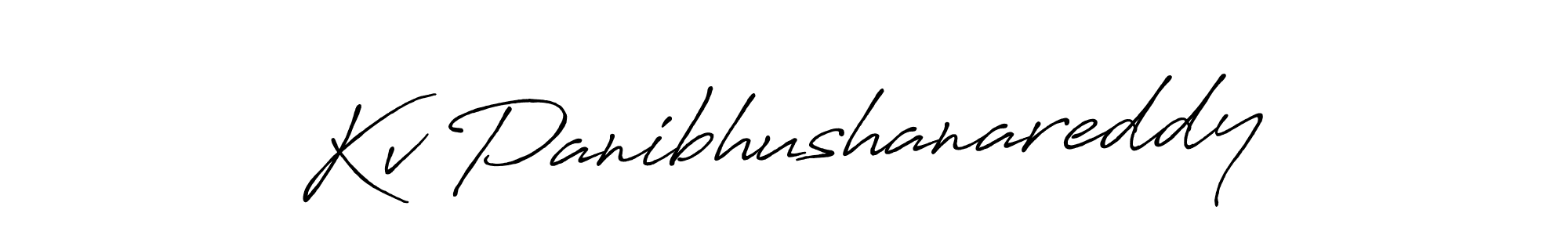 It looks lik you need a new signature style for name Kv Panibhushanareddy. Design unique handwritten (Antro_Vectra_Bolder) signature with our free signature maker in just a few clicks. Kv Panibhushanareddy signature style 7 images and pictures png