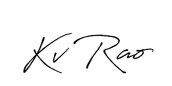 Kv Rao stylish signature style. Best Handwritten Sign (Antro_Vectra_Bolder) for my name. Handwritten Signature Collection Ideas for my name Kv Rao. Kv Rao signature style 7 images and pictures png