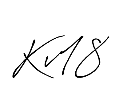 Design your own signature with our free online signature maker. With this signature software, you can create a handwritten (Antro_Vectra_Bolder) signature for name Kv18. Kv18 signature style 7 images and pictures png