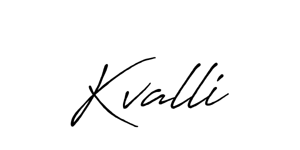 Kvalli stylish signature style. Best Handwritten Sign (Antro_Vectra_Bolder) for my name. Handwritten Signature Collection Ideas for my name Kvalli. Kvalli signature style 7 images and pictures png