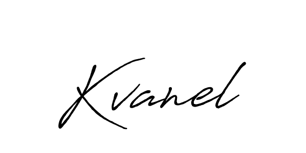 Create a beautiful signature design for name Kvanel. With this signature (Antro_Vectra_Bolder) fonts, you can make a handwritten signature for free. Kvanel signature style 7 images and pictures png