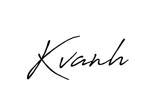 Design your own signature with our free online signature maker. With this signature software, you can create a handwritten (Antro_Vectra_Bolder) signature for name Kvanh. Kvanh signature style 7 images and pictures png