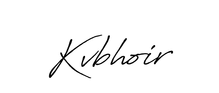 How to make Kvbhoir name signature. Use Antro_Vectra_Bolder style for creating short signs online. This is the latest handwritten sign. Kvbhoir signature style 7 images and pictures png