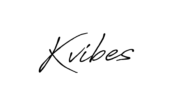 Also we have Kvibes name is the best signature style. Create professional handwritten signature collection using Antro_Vectra_Bolder autograph style. Kvibes signature style 7 images and pictures png