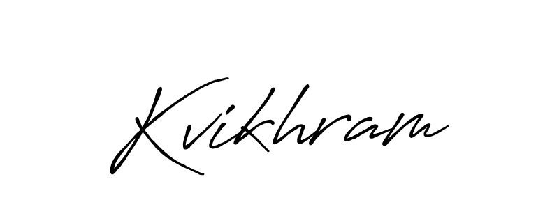 How to make Kvikhram signature? Antro_Vectra_Bolder is a professional autograph style. Create handwritten signature for Kvikhram name. Kvikhram signature style 7 images and pictures png