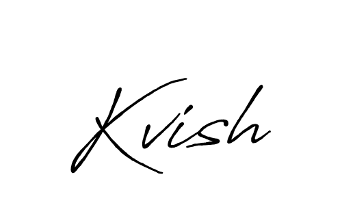 Use a signature maker to create a handwritten signature online. With this signature software, you can design (Antro_Vectra_Bolder) your own signature for name Kvish. Kvish signature style 7 images and pictures png