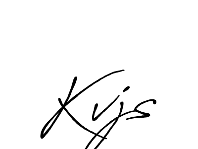 Similarly Antro_Vectra_Bolder is the best handwritten signature design. Signature creator online .You can use it as an online autograph creator for name Kvjs. Kvjs signature style 7 images and pictures png