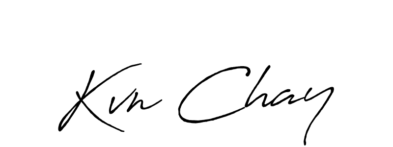 Design your own signature with our free online signature maker. With this signature software, you can create a handwritten (Antro_Vectra_Bolder) signature for name Kvn Chay. Kvn Chay signature style 7 images and pictures png