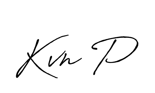 Use a signature maker to create a handwritten signature online. With this signature software, you can design (Antro_Vectra_Bolder) your own signature for name Kvn P. Kvn P signature style 7 images and pictures png