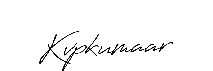 Design your own signature with our free online signature maker. With this signature software, you can create a handwritten (Antro_Vectra_Bolder) signature for name Kvpkumaar. Kvpkumaar signature style 7 images and pictures png
