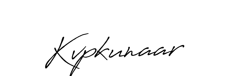 How to make Kvpkunaar name signature. Use Antro_Vectra_Bolder style for creating short signs online. This is the latest handwritten sign. Kvpkunaar signature style 7 images and pictures png