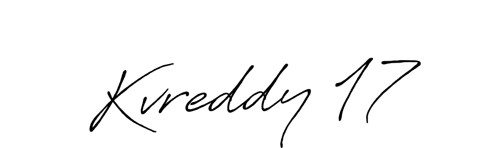 How to make Kvreddy 17 name signature. Use Antro_Vectra_Bolder style for creating short signs online. This is the latest handwritten sign. Kvreddy 17 signature style 7 images and pictures png