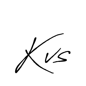 Also we have Kvs name is the best signature style. Create professional handwritten signature collection using Antro_Vectra_Bolder autograph style. Kvs signature style 7 images and pictures png