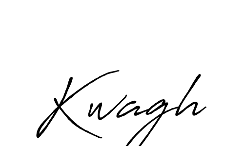 Use a signature maker to create a handwritten signature online. With this signature software, you can design (Antro_Vectra_Bolder) your own signature for name Kwagh. Kwagh signature style 7 images and pictures png