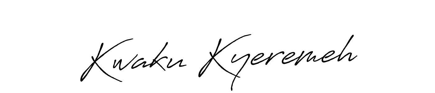 Use a signature maker to create a handwritten signature online. With this signature software, you can design (Antro_Vectra_Bolder) your own signature for name Kwaku Kyeremeh. Kwaku Kyeremeh signature style 7 images and pictures png
