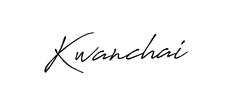 Also we have Kwanchai name is the best signature style. Create professional handwritten signature collection using Antro_Vectra_Bolder autograph style. Kwanchai signature style 7 images and pictures png