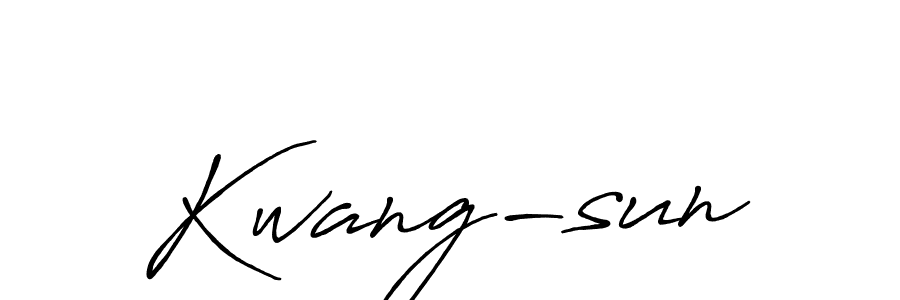 Design your own signature with our free online signature maker. With this signature software, you can create a handwritten (Antro_Vectra_Bolder) signature for name Kwang-sun. Kwang-sun signature style 7 images and pictures png