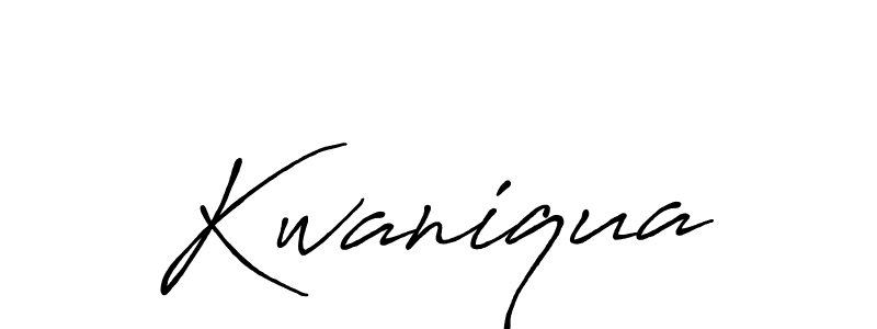 Once you've used our free online signature maker to create your best signature Antro_Vectra_Bolder style, it's time to enjoy all of the benefits that Kwaniqua name signing documents. Kwaniqua signature style 7 images and pictures png