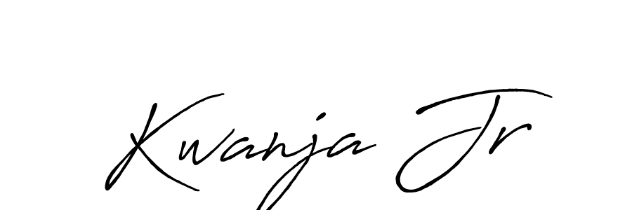 How to make Kwanja Jr signature? Antro_Vectra_Bolder is a professional autograph style. Create handwritten signature for Kwanja Jr name. Kwanja Jr signature style 7 images and pictures png