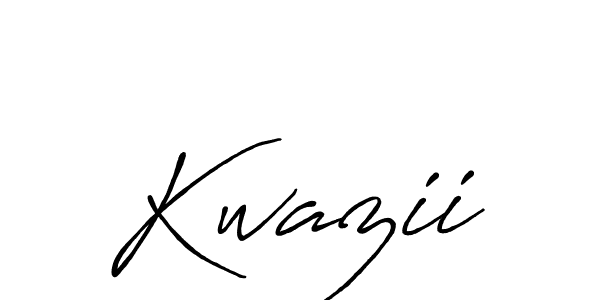 How to make Kwazii signature? Antro_Vectra_Bolder is a professional autograph style. Create handwritten signature for Kwazii name. Kwazii signature style 7 images and pictures png