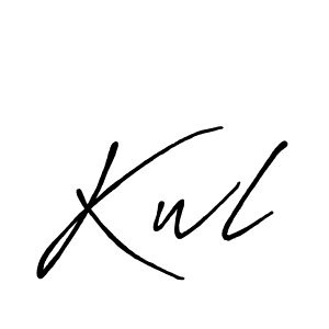 Make a beautiful signature design for name Kwl. With this signature (Antro_Vectra_Bolder) style, you can create a handwritten signature for free. Kwl signature style 7 images and pictures png