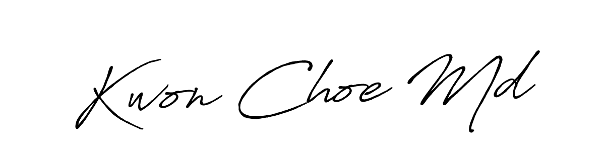 Design your own signature with our free online signature maker. With this signature software, you can create a handwritten (Antro_Vectra_Bolder) signature for name Kwon Choe Md. Kwon Choe Md signature style 7 images and pictures png