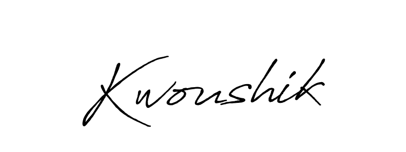 Make a short Kwoushik signature style. Manage your documents anywhere anytime using Antro_Vectra_Bolder. Create and add eSignatures, submit forms, share and send files easily. Kwoushik signature style 7 images and pictures png